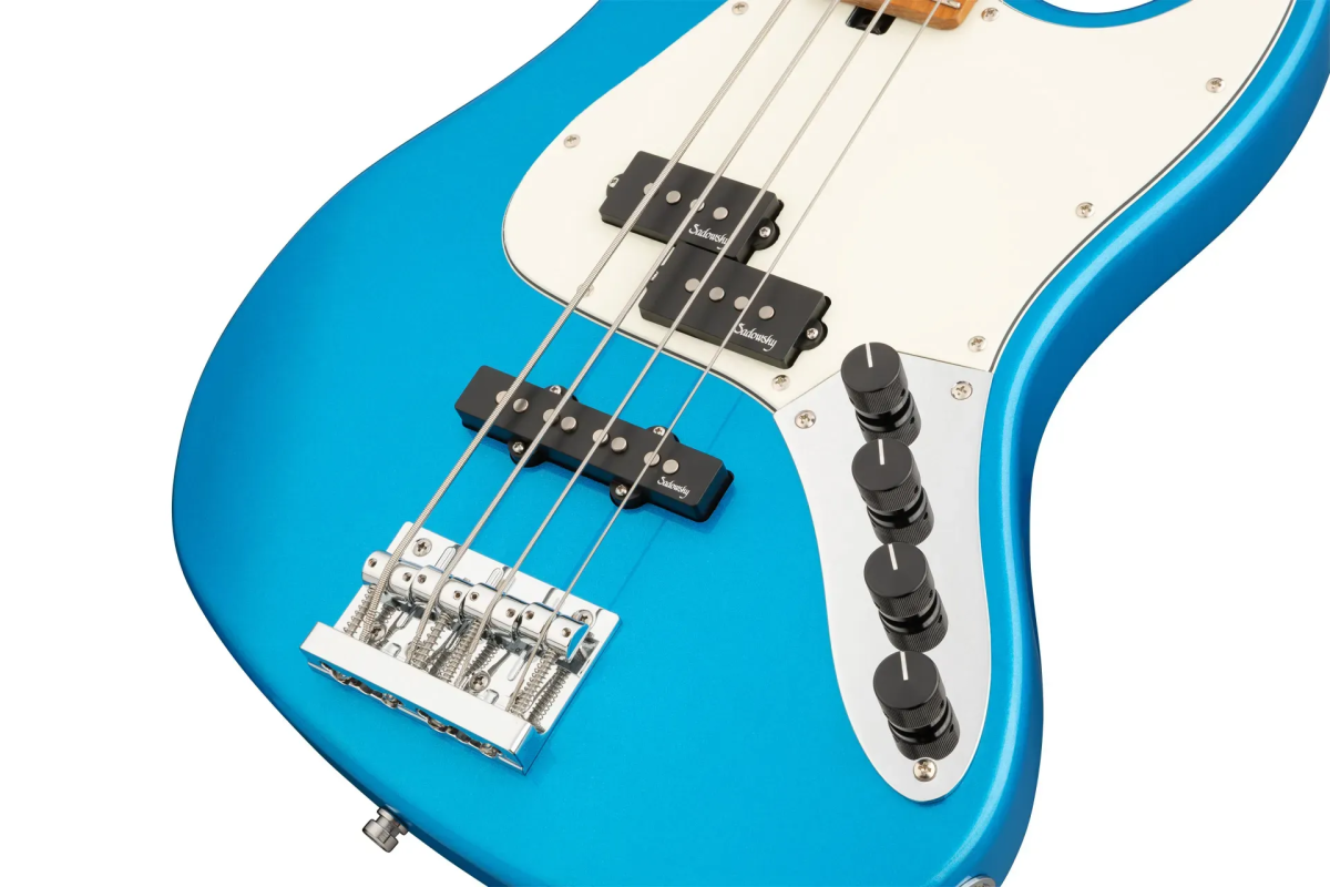 Sadowsky MetroExpress 21-Fret Hybrid P/J Bass, Roasted Maple Fingerboard, 4-String - Solid Ocean Blue Metallic High Polish